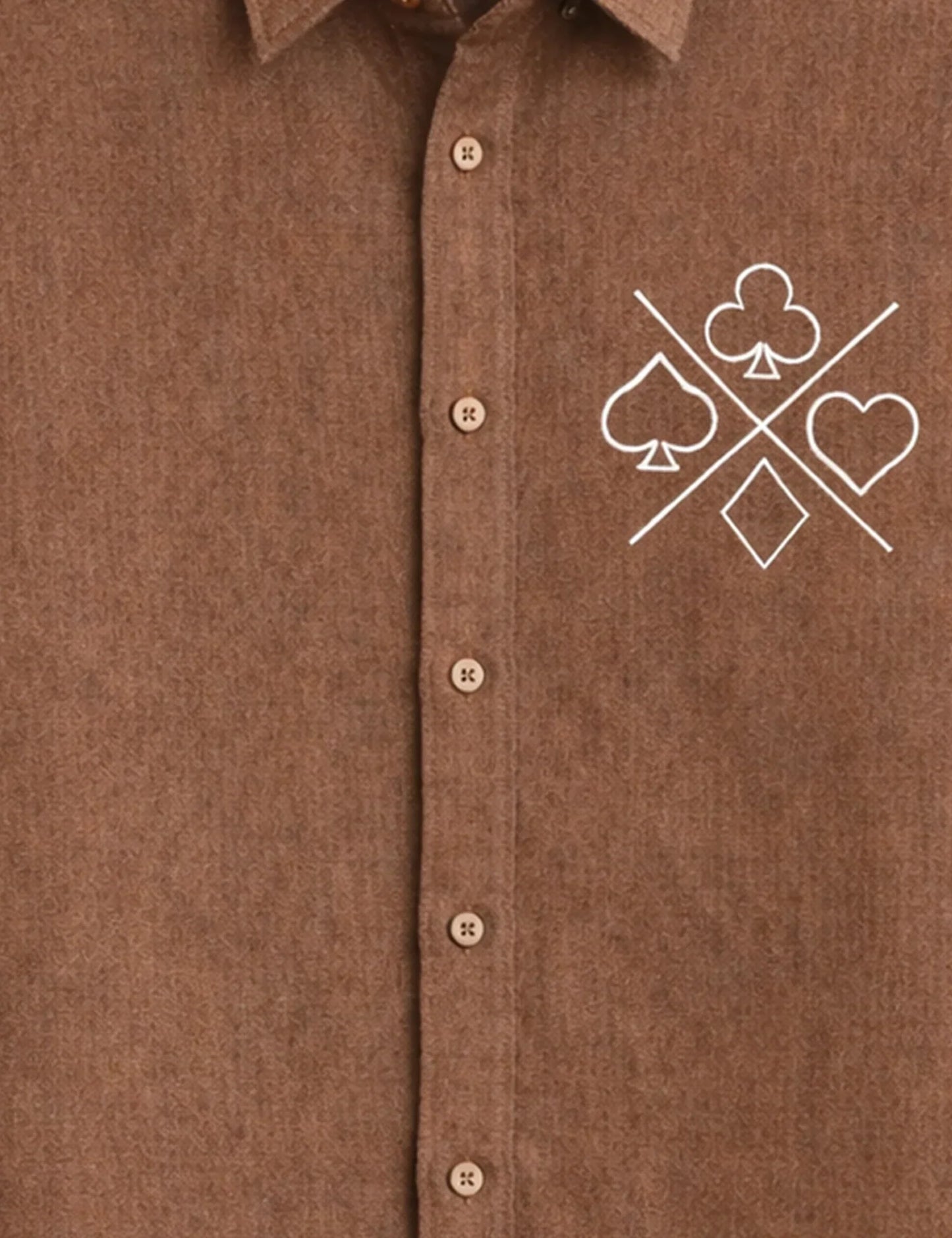 Brown Spades Men's Shirt - XPST