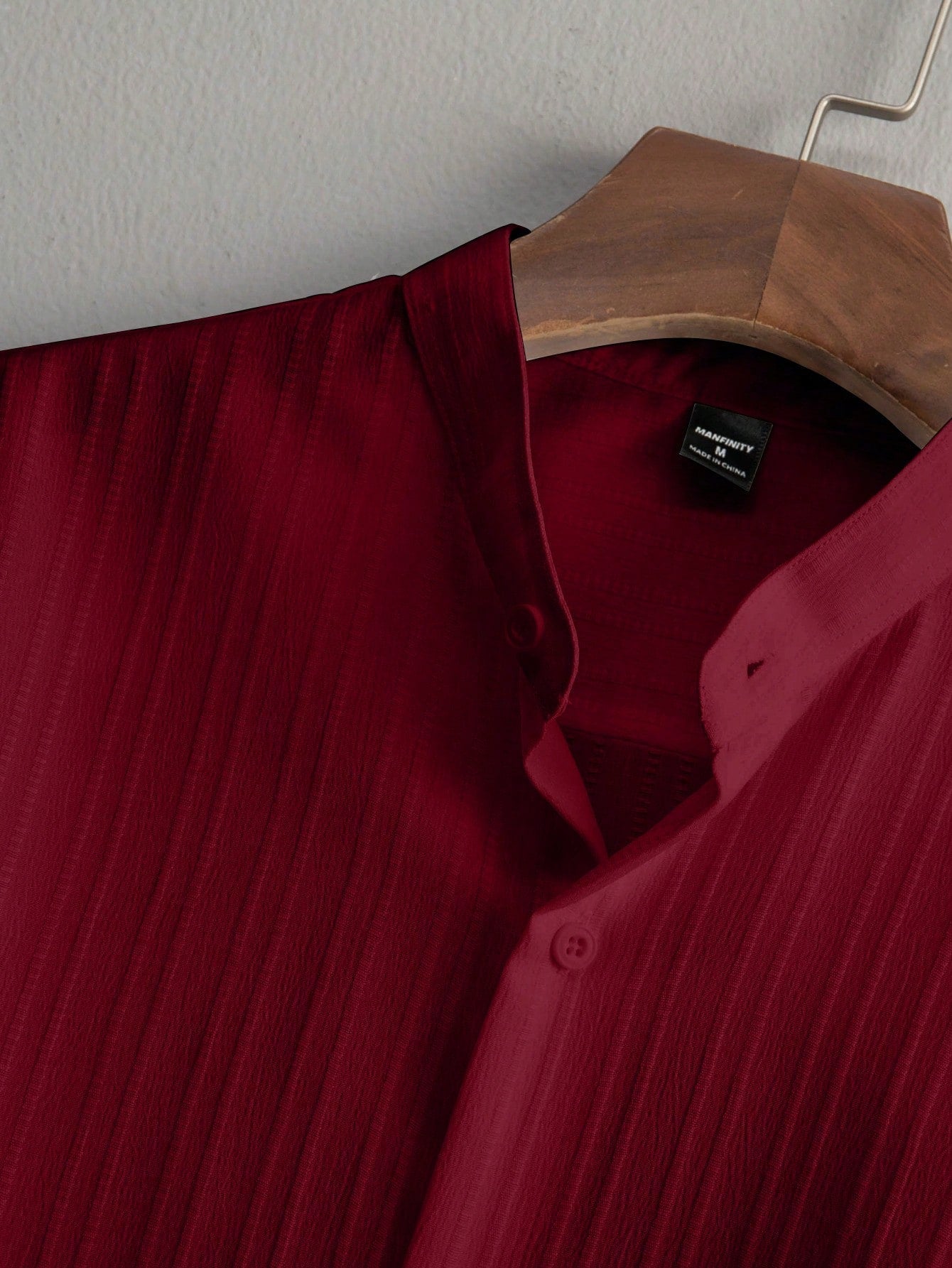 Premium Dark Red Shirt  & White Track Pant  Premium Cotton Co-Ord Set For Men