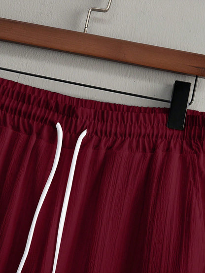 Premium Maroon shirt & track Pent Co-ord set For Man -Lafabrila