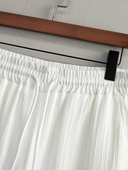Premium White shirt & track Pent Co-ord set For Man -Lafabrila
