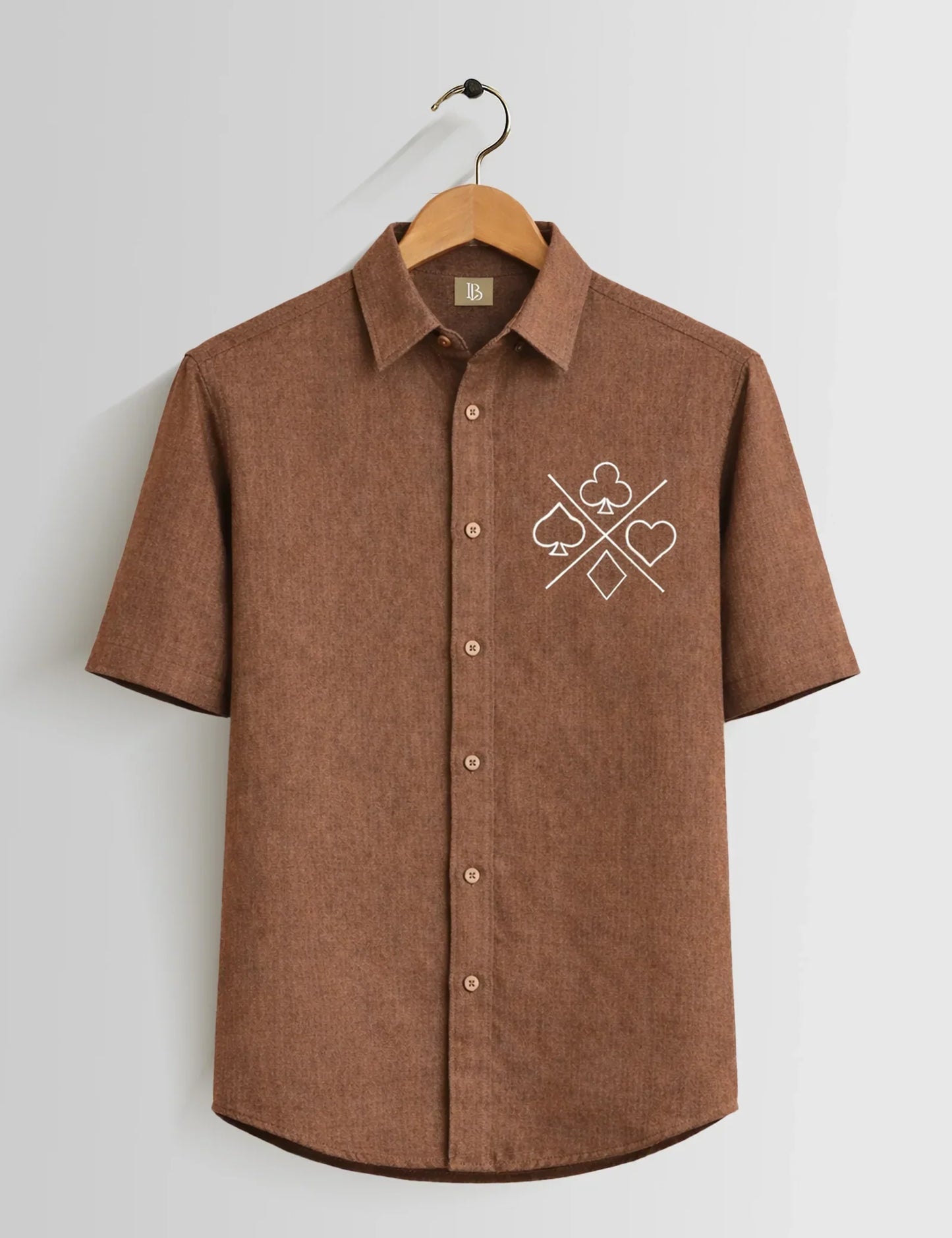 Brown Spades Men's Shirt - XPST