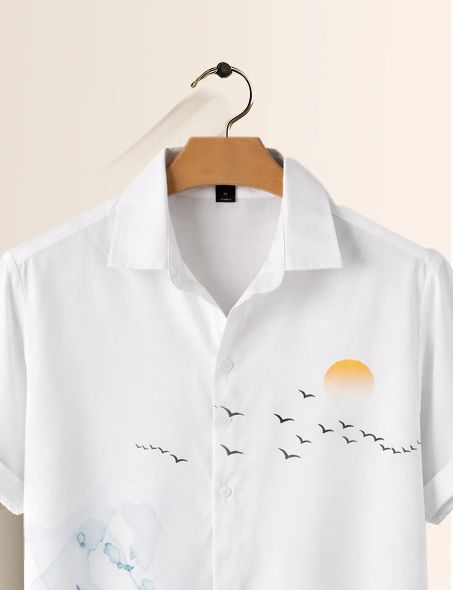 Minimal Scenery Printed Men's Shirt - XPST